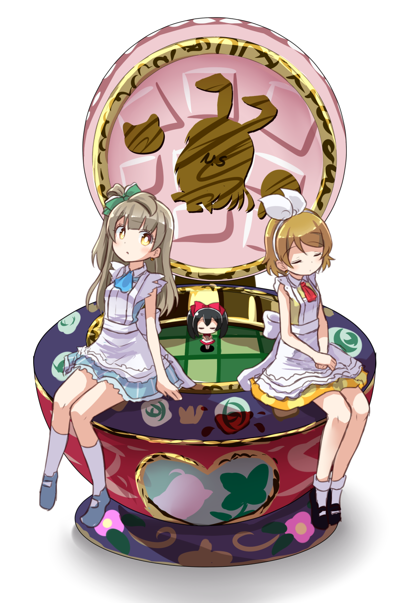 yazawa nico, minami kotori, and koizumi hanayo (love live! and 1 more) drawn by shipii_(jigglypuff)