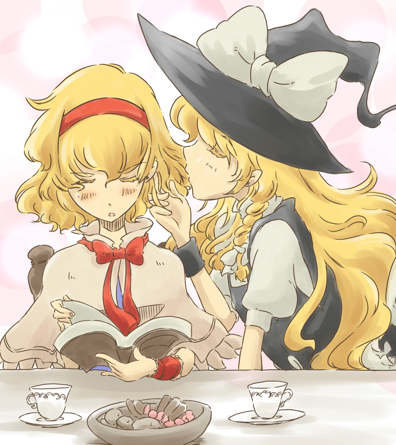 kirisame marisa and alice margatroid (touhou) drawn by non_(z-art)