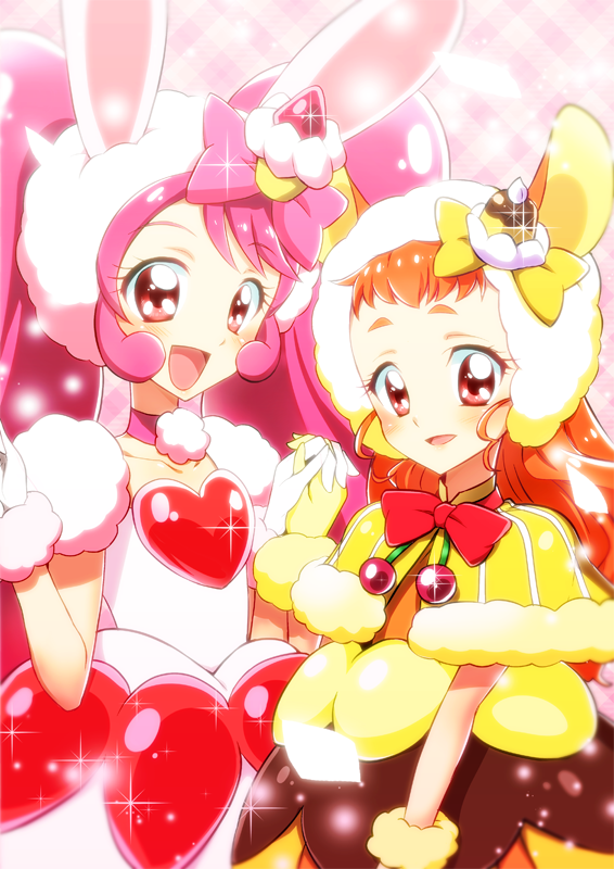 usami ichika, arisugawa himari, cure whip, and cure custard (precure and 1 more) drawn by yuto_(dialique)