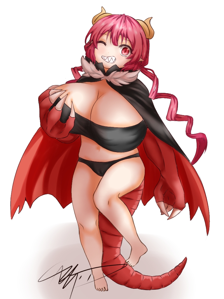 ilulu (kobayashi-san chi no maidragon) drawn by akamine_desuga