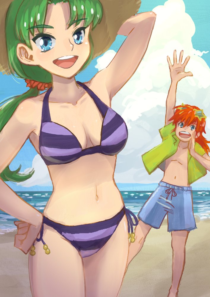 justin and lily (grandia and 1 more) drawn by bis_toratora