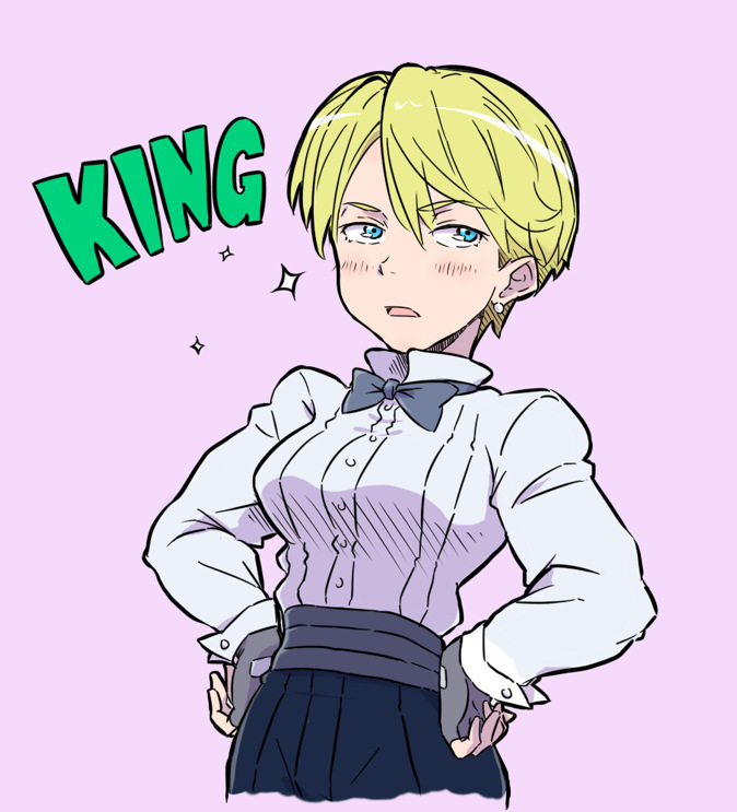 king (the king of fighters and 1 more) drawn by nitioku
