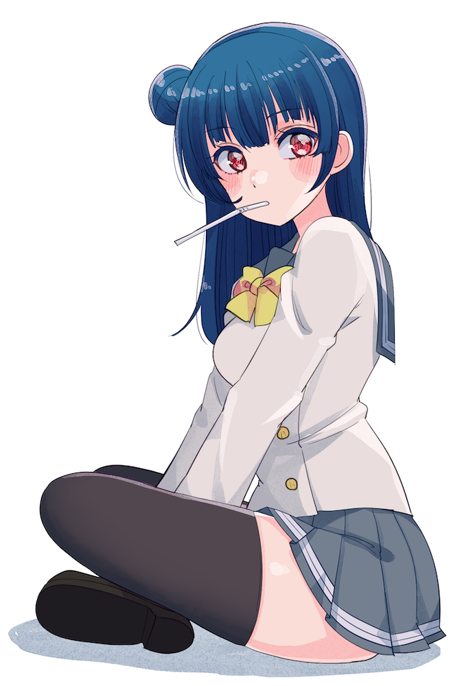 tsushima yoshiko (love live! and 1 more) drawn by cream_(nipakupa)