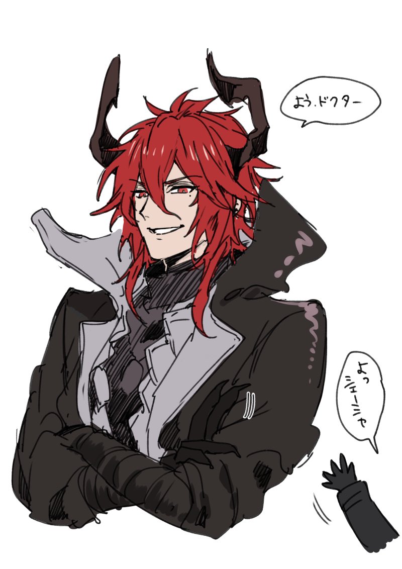 doctor and sesa (arknights) drawn by nakayama_miyuki