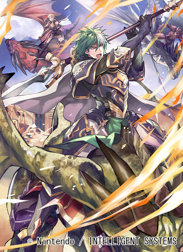 heath, vaida, and hyperion (fire emblem and 2 more) drawn by nagahama_megumi