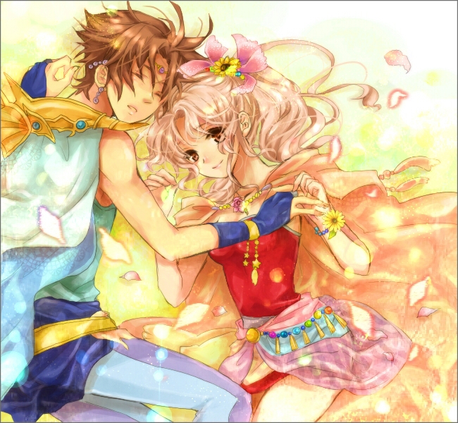 terra branford and bartz klauser (final fantasy and 3 more) drawn by uni_(gumin)