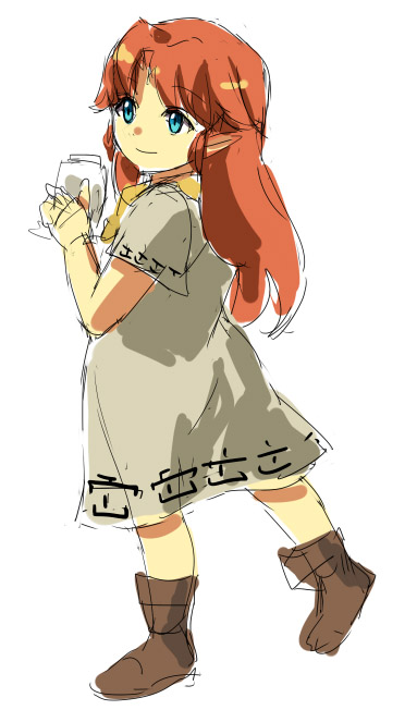 malon (the legend of zelda and 1 more) drawn by muse_(rainforest)