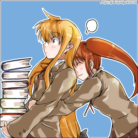 fate testarossa and takamachi nanoha (lyrical nanoha and 1 more) drawn by clipe