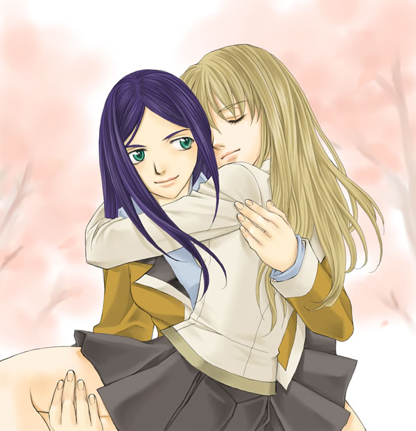 kuga natsuki and fujino shizuru (my-hime) drawn by mico3