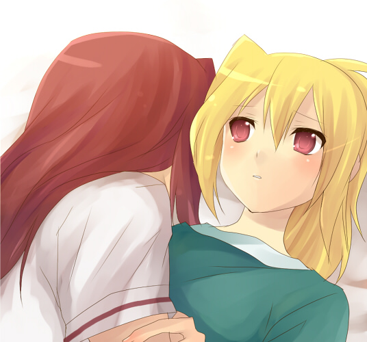 chiba kirino and kuwahara sayako (bamboo blade) drawn by hijiki_(hijikini)