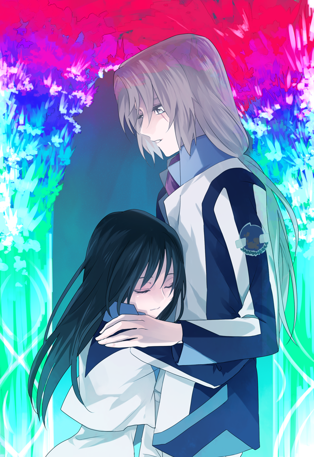 minashiro soushi and minashiro orihime (soukyuu no fafner) drawn by shukufuku_(plus_hue)