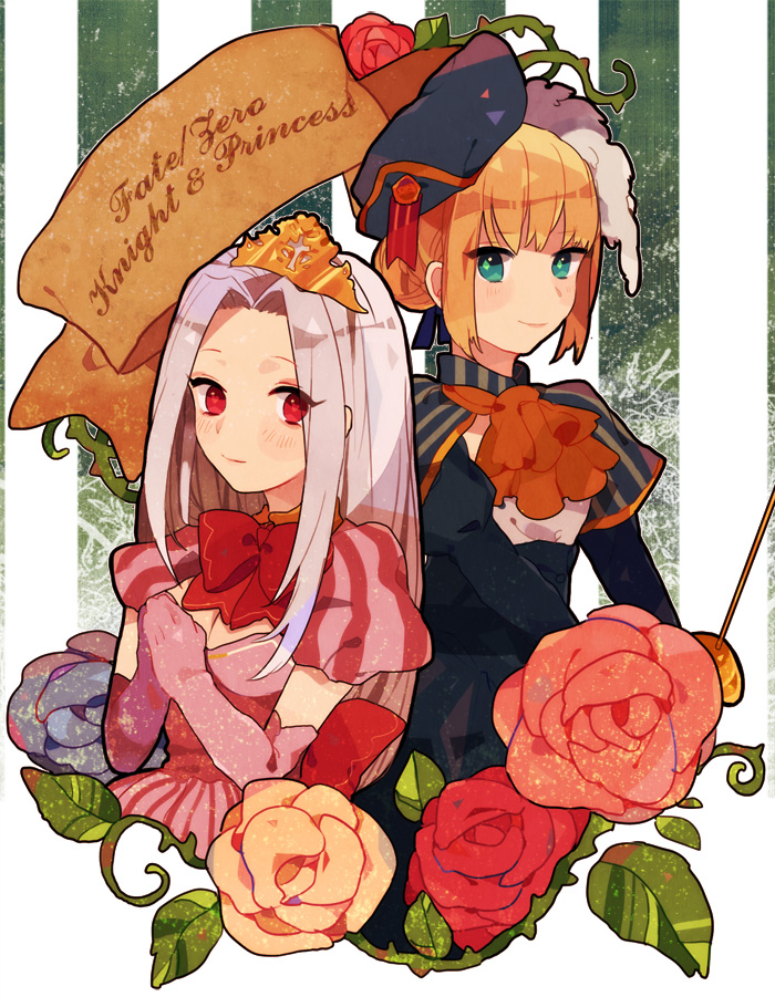 artoria pendragon, saber, and irisviel von einzbern (fate and 1 more) drawn by miyako_(xxxbibit)