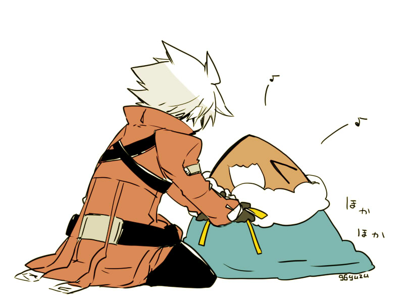 ragna the bloodedge and dead spike (blazblue) drawn by kuro_yuzu