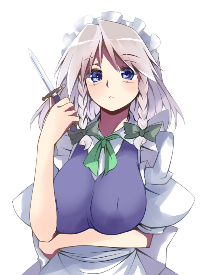 izayoi sakuya (touhou) drawn by pun2 and tro_(trombe)