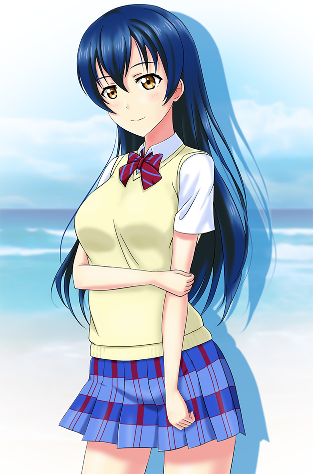 sonoda umi (love live! and 1 more) drawn by arjend