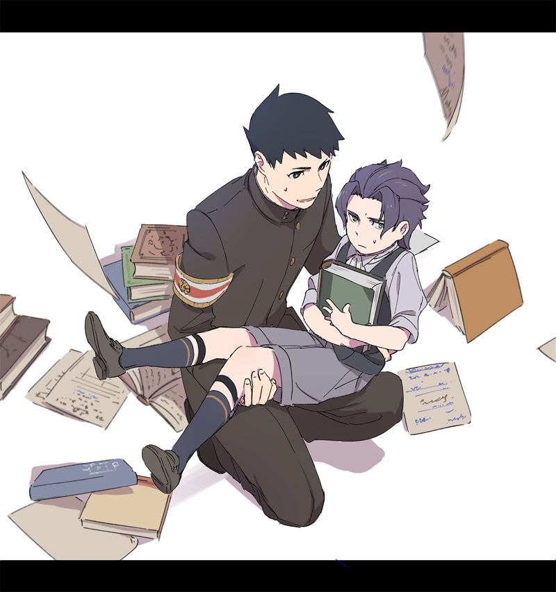 ryunosuke naruhodo and barok van zieks (ace attorney and 1 more) drawn by officinale_t