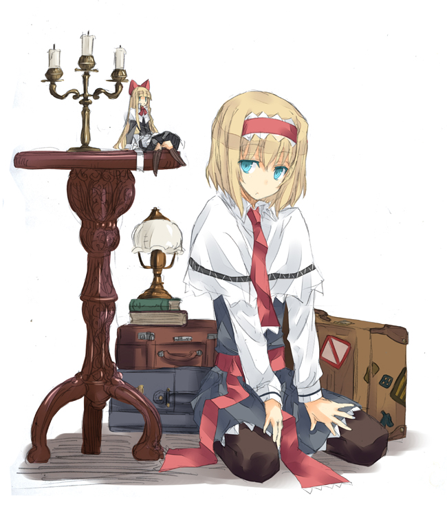 alice margatroid and shanghai doll (touhou) drawn by nabeshima_tetsuhiro