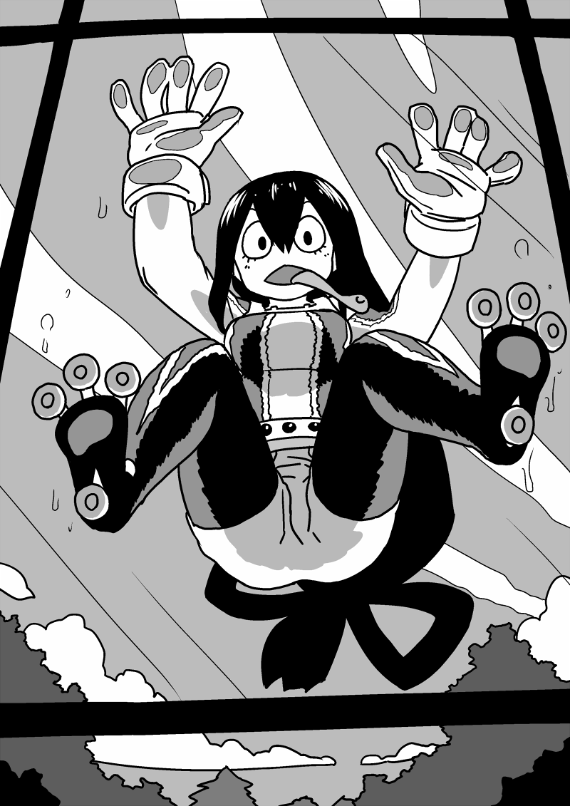asui tsuyu (boku no hero academia) drawn by o_den