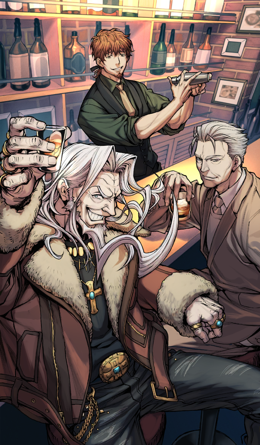 hector, christopher columbus, and li shuwen (fate and 1 more) drawn by komiya_kuniharu