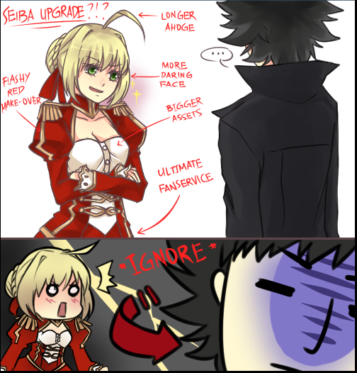 nero claudius and emiya kiritsugu (fate and 2 more)