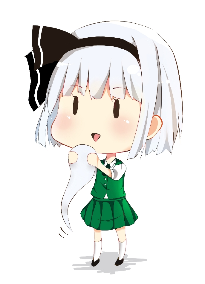 konpaku youmu, error musume, and girl holding a cat (touhou and 1 more) drawn by puririn