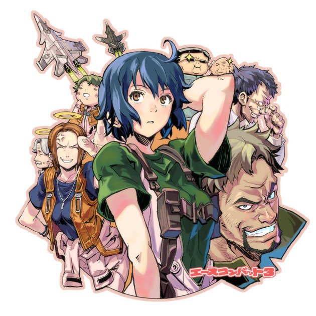 hirose rena, fiona chris fitzgerald, erich jaeger, abyssal dision, gabriel william clarkson, and 2 more (ace combat and 1 more) drawn by hirowonori