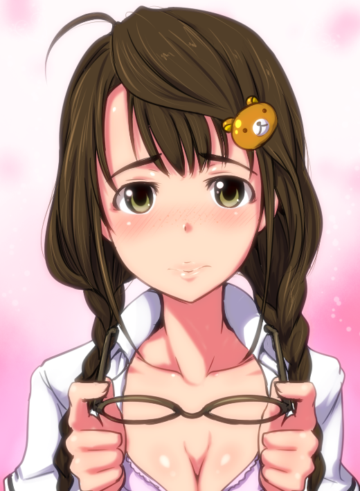 okuyama saori (idolmaster and 1 more) drawn by clearite