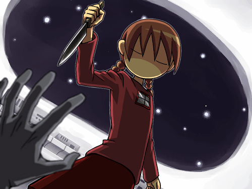 madotsuki and sekomumasada sensei (yume nikki) drawn by funamusea_(artist)
