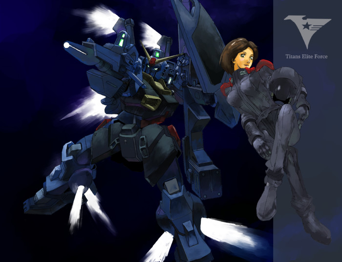 gundam mk ii and emma sheen (gundam and 1 more) drawn by 30ml