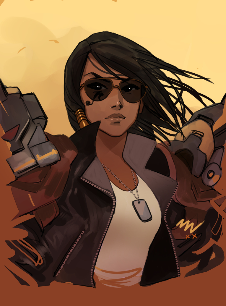 pharah and aviator pharah (overwatch and 2 more) drawn by vashperado