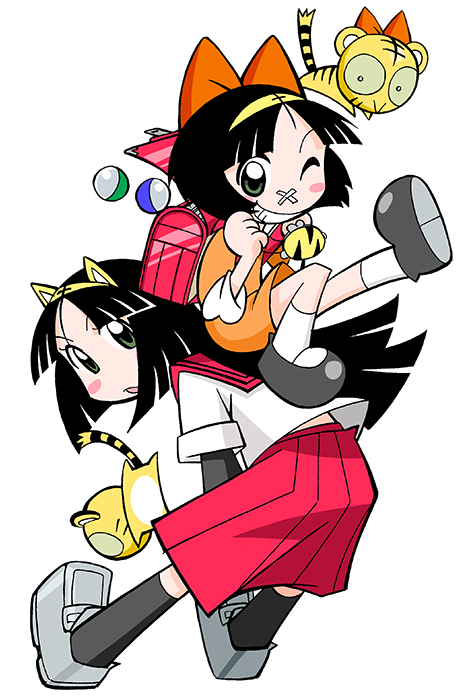 miko, kuromimi kotora, ribbon kotora, and torami (toranoana and 1 more) drawn by mukku_(mook-tv)