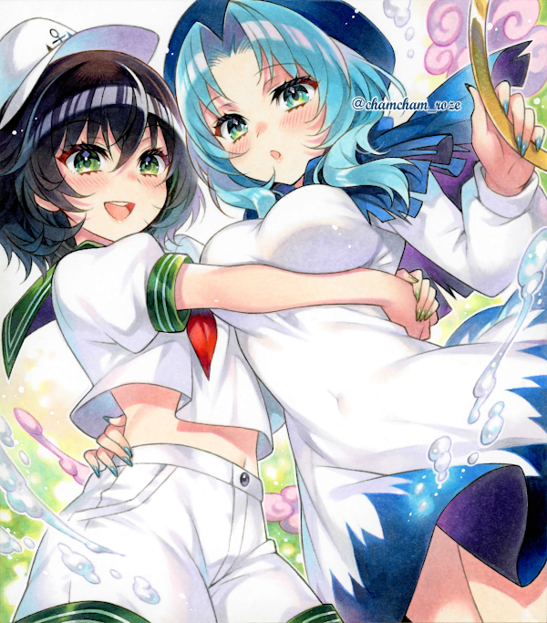 murasa minamitsu and kumoi ichirin (touhou) drawn by chacham