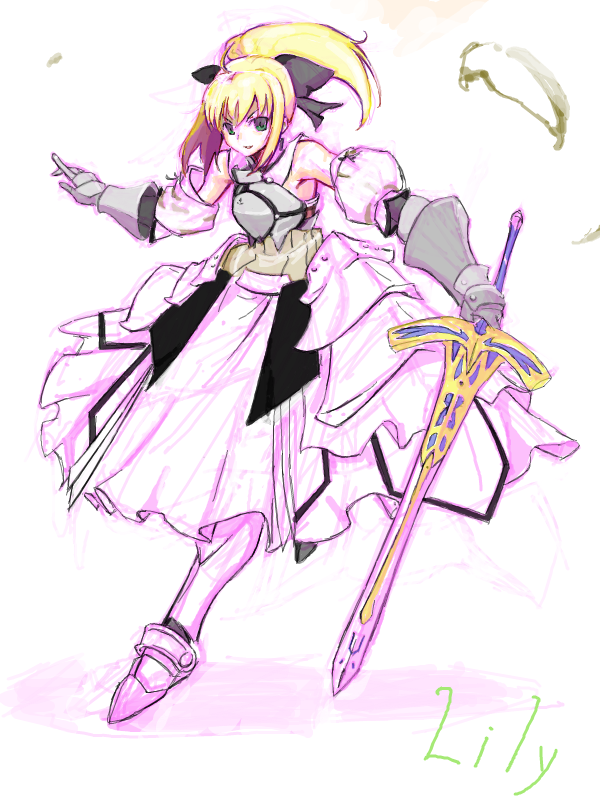 artoria pendragon and saber lily (fate and 1 more) drawn by vane_(vane0)