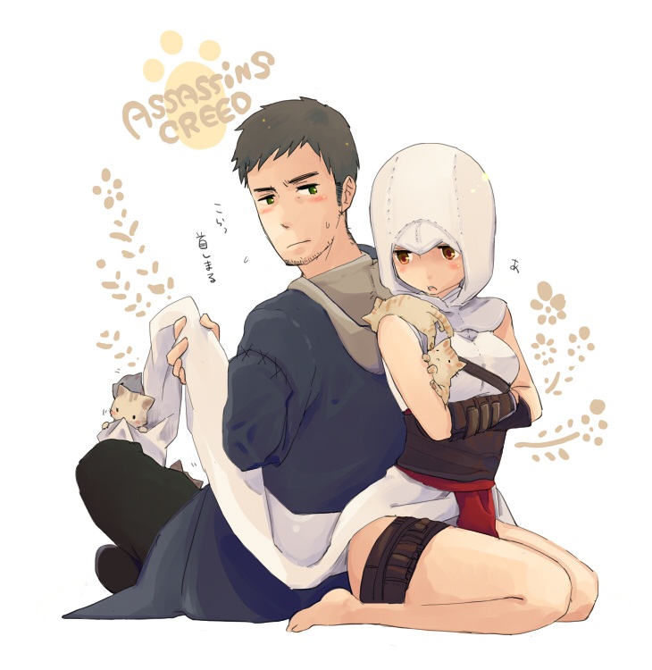 altair ibn la-ahad and malik al-sayf (assassin's creed) drawn by maccha_(artist)