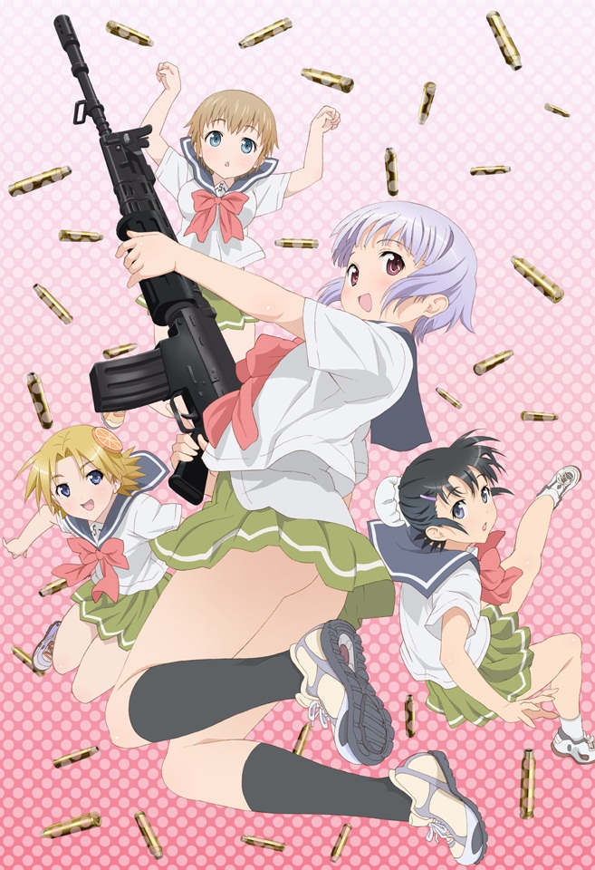 fnc, m16a4, l85a1, and sg550 (upotte!!) drawn by takami_akio