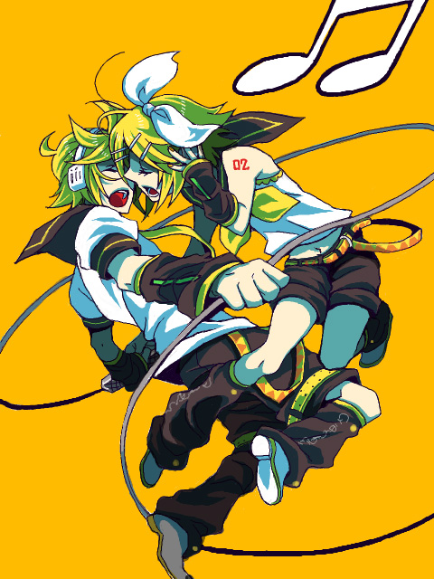 kagamine rin and kagamine len (vocaloid) drawn by tagu