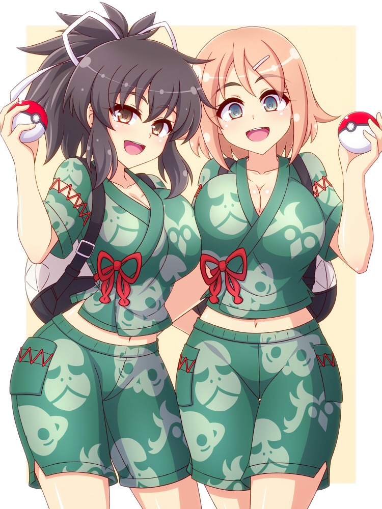 asuka and hanabi (pokemon and 4 more) drawn by zetsumu
