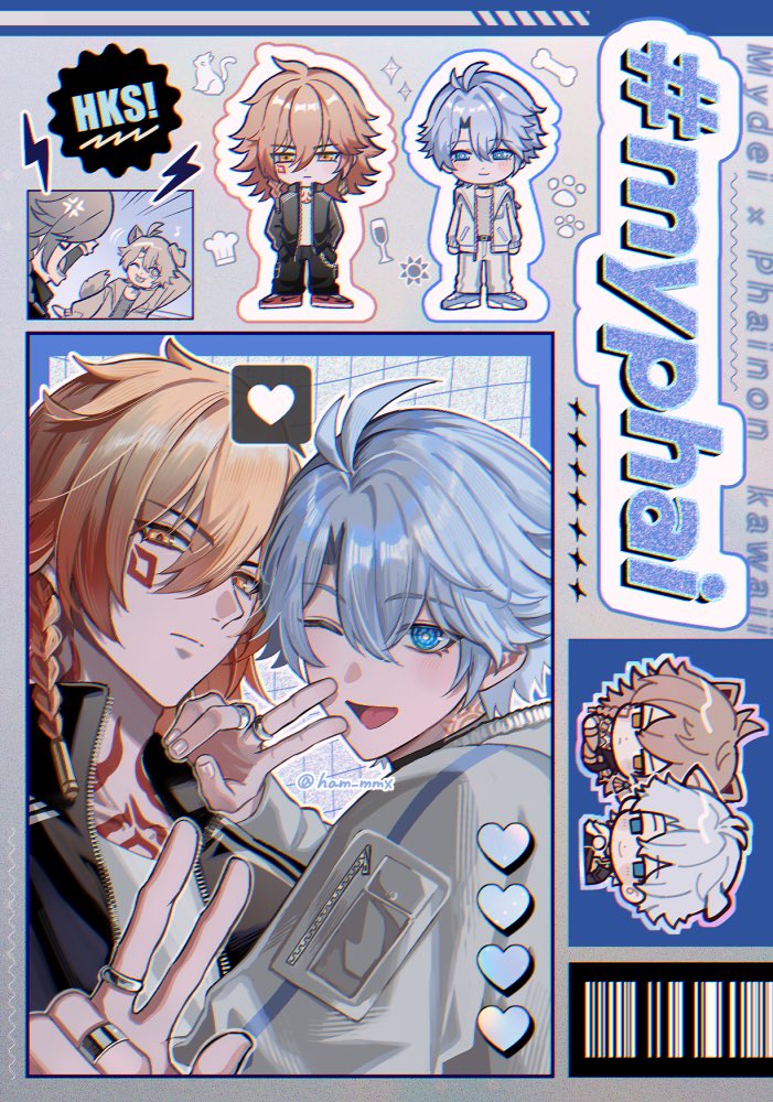 phainon and mydei (honkai and 1 more) drawn by ham_mmx