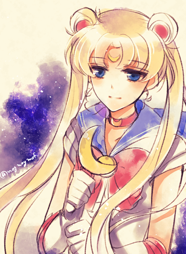 tsukino usagi and sailor moon (bishoujo senshi sailor moon) drawn by akatsuki_(yaneura_alice)