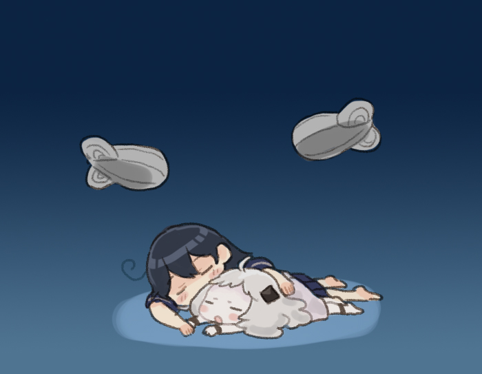 ushio and northern little sister (kantai collection) drawn by saiguchi_otoufu