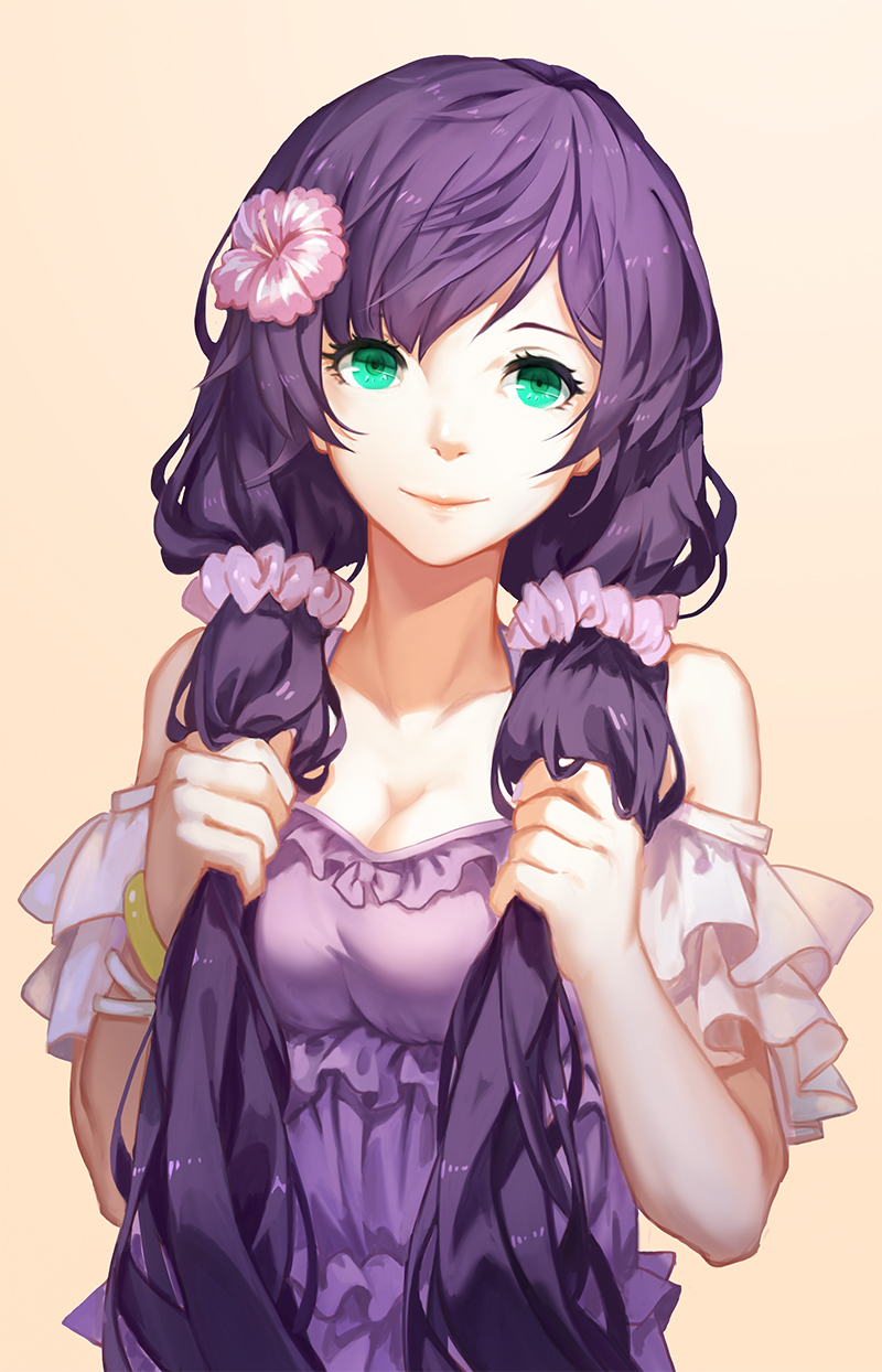 tojo nozomi (love live! and 1 more) drawn by minhoo