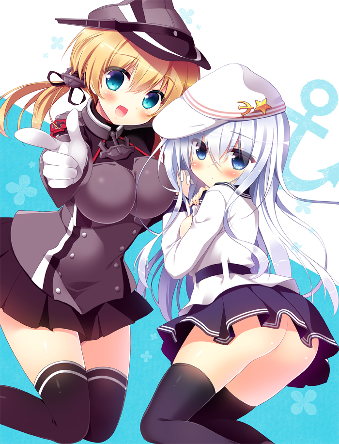 hibiki, prinz eugen, and verniy (kantai collection) drawn by sasai_saji