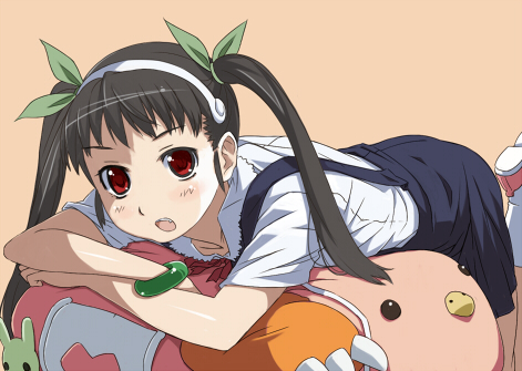 hachikuji mayoi (monogatari and 1 more) drawn by imo_works