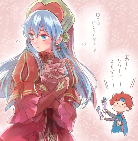 roy and lilina (fire emblem and 2 more) drawn by aruba