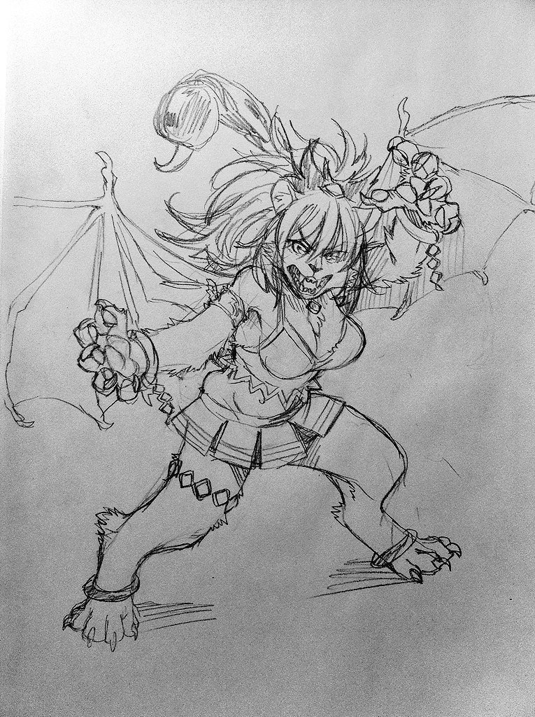 memeko (monster musume no iru nichijou and 1 more) drawn by kanemaki_thomas