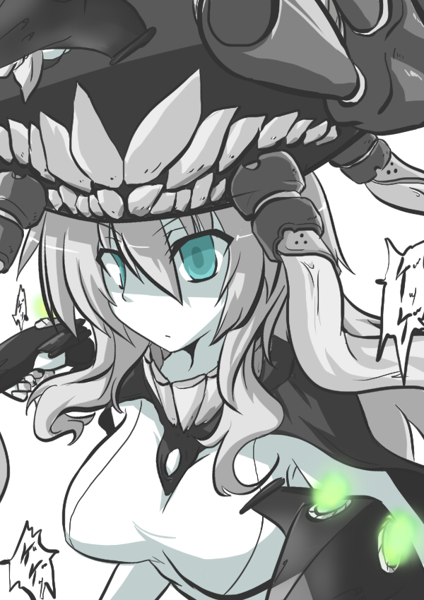 wo-class aircraft carrier and enemy aircraft (kantai collection) drawn by goma_(gomasamune)