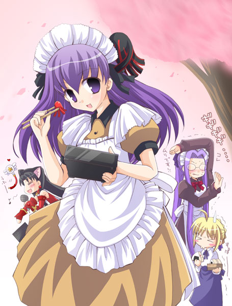 artoria pendragon, saber, tohsaka rin, matou sakura, medusa, and 3 more (fate and 1 more) drawn by itachi_chimaki
