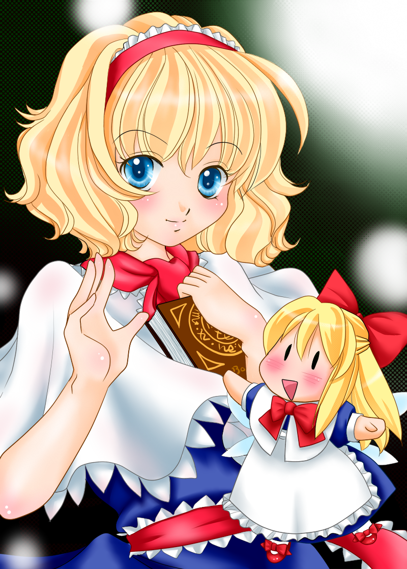 alice margatroid and shanghai doll (touhou) drawn by yuzuna99