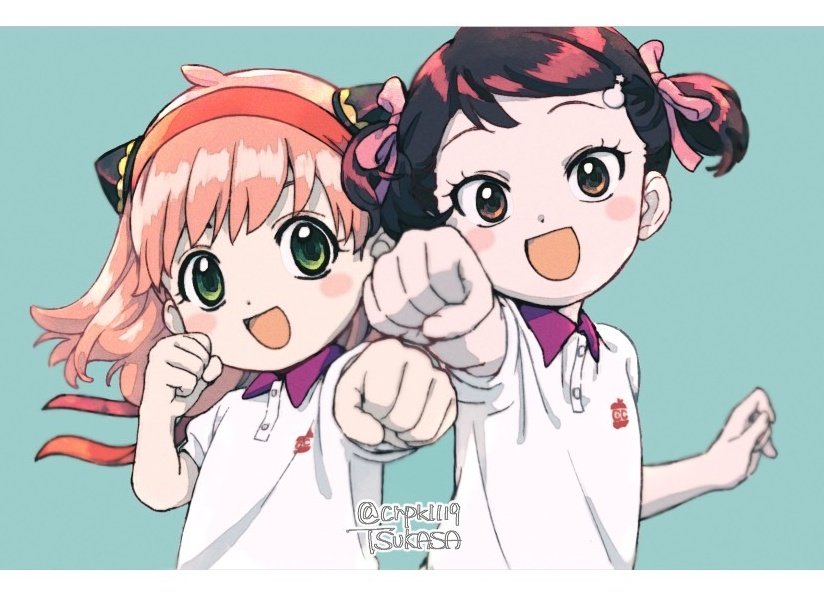 anya and becky blackbell (spy x family) drawn by crpk1119
