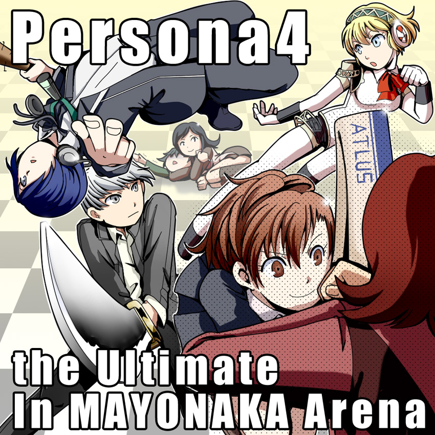 narukami yu, yuuki makoto, aigis, shiomi kotone, suou tatsuya, and 2 more (persona and 8 more) drawn by tokiwa_(mukoku)